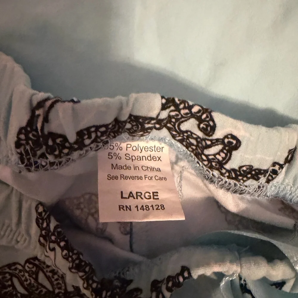 Light Blue women’s  with Crown Print